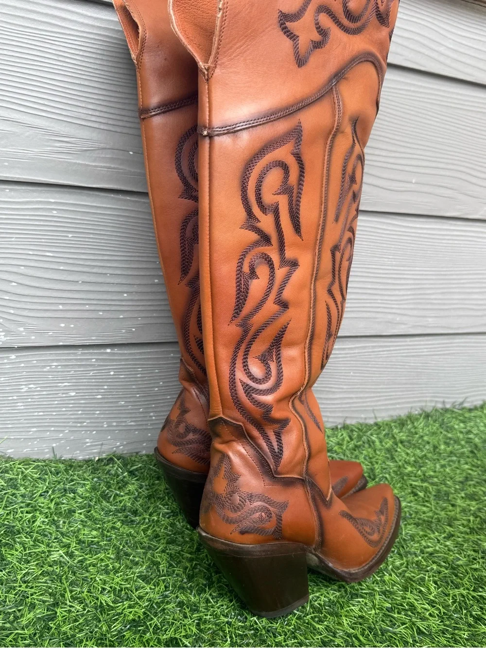 Dan Post Seductress Leather Boots – Chestnut